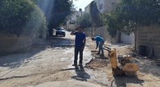 بداية اعمال ترقيع شوارع داخليه