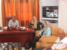 زيارة وفد من الشؤون الاجتماعيه في طولكرم لبلدية قفين