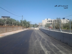 بالصور : - الانتهاء من مشروع شارع مدرسة ذكور قفين الثانويه