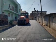 بداية مشروع تاهيل الطرق الداخليه
